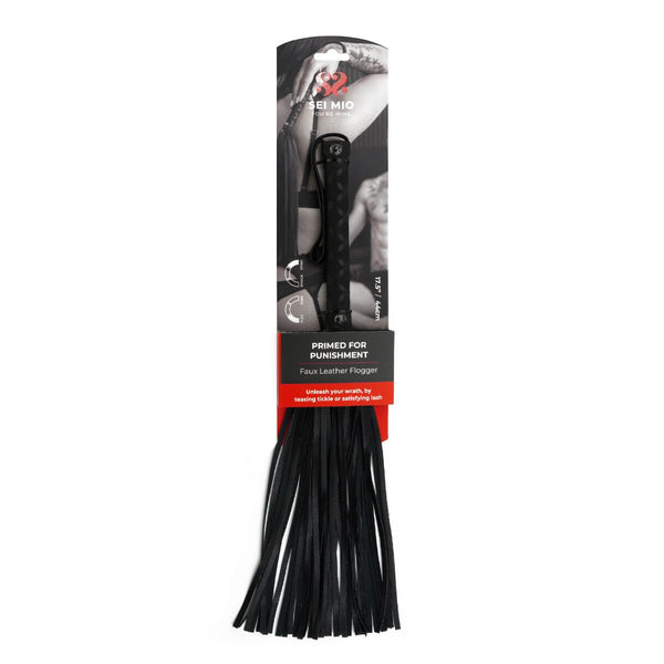 SEI MIO - Primed for Punishment - Faux Leather Flogger New Products / Bondage / Whips Paddles & Ticklers / Sei Mio / Sei Mio 