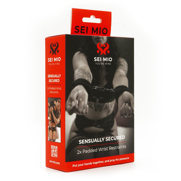 SEI MIO - Sensually Secured - Velvet Handcuffs New Products / Bondage / Cuffs & Restraints / Sei Mio / Sei Mio 