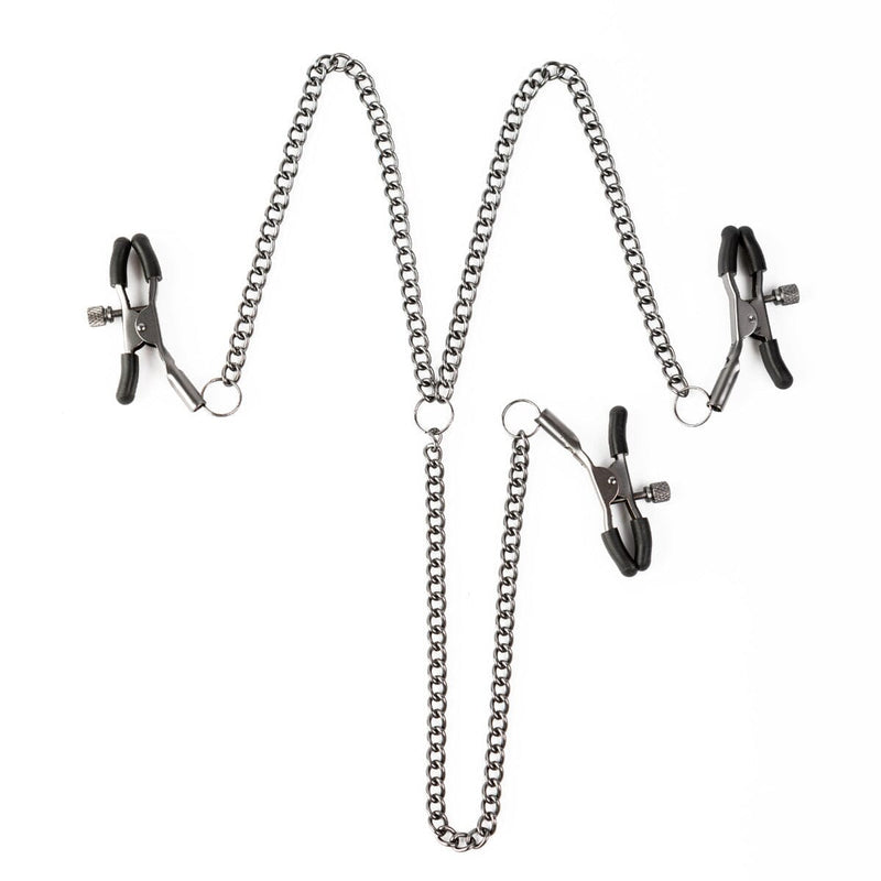 SEI MIO - Triple Tease - Adjustable Nipple and Clit Clamp Set New Products / Bondage / Nipple Play / Sei Mio / Sei Mio 