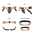 Strap On Me - Leatherette Harness Curious - Rose Gold Holographic New Products / Sexy Lingerie / Strap ons / Strap On Me / Your Pleasure Toys 