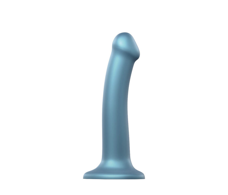 Strap On Me - Mono Density Dildo Metallic Duck Blue - M - Shine New Products / Dildos / Strap On Me / Your Pleasure Toys 