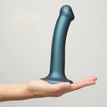 Strap On Me - Mono Density Strap On Dildo - Medium Strap On Dildo Strap On Me Metallic Duck Blue 