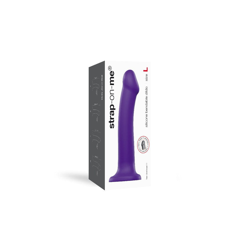 Strap On Me - Semi-Realistic Dual Density Bendable Dildo Purple - M New Products / Sex Toys / Dildos / Strap ons / Strap On Me / Your Pleasure Toys 