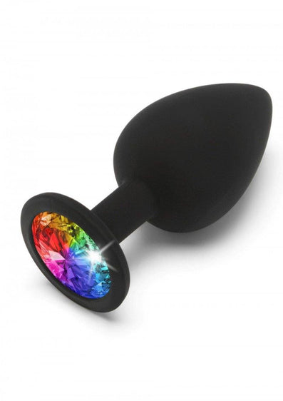 Jewelled Butt Plug - Rainbow - Your Pleasure Toys