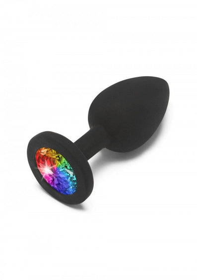 Jewelled Butt Plug - Rainbow - Your Pleasure Toys